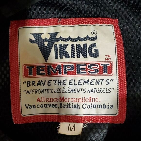 viking tempest medium red and black windbreaker jacket - Picture 6 of 8